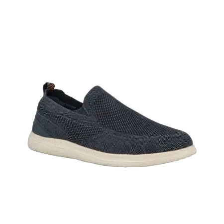 Jeep Mocassino Uomo Slip On in Tessuto Blu - MARIO SPATARELLA