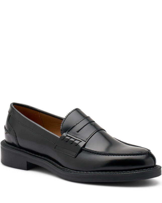 Mocassini Frau Donna College in Pelle Nero 95U0 BRUSH BLACK Frau 
