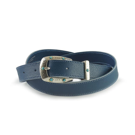 Spatarella Cintura Donna in Pelle Celeste - MARIO SPATARELLA