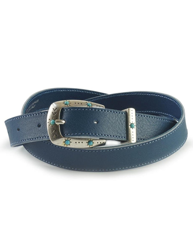 Spatarella Cintura Donna in Pelle Celeste - MARIO SPATARELLA