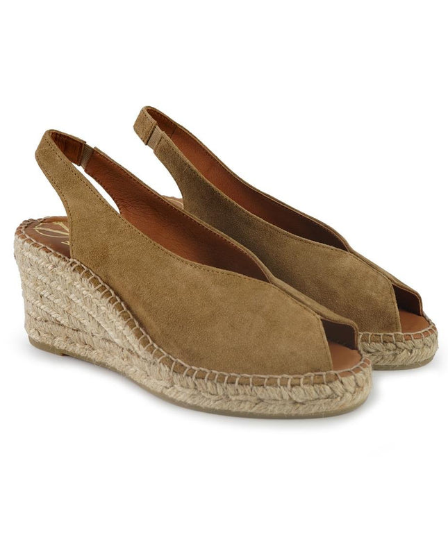Viguera Espadrillas Donna Alpargatas Chanel in Camoscio Whisky - MARIO SPATARELLA