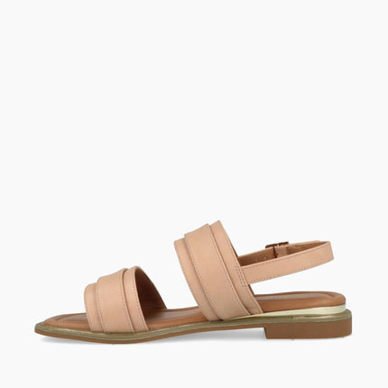 Impronte Sandalo Flat Donna in Ecopelle Nude - MARIO SPATARELLA