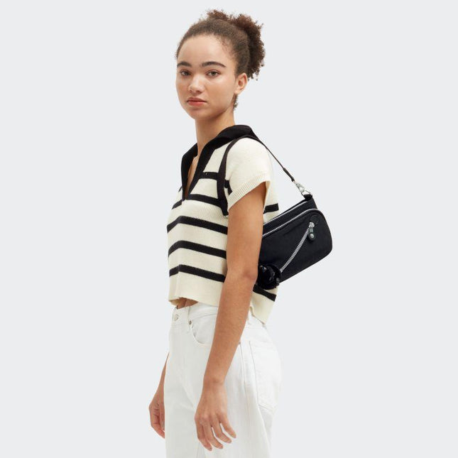 Borsetta Doppia Tracolla Nero NEW MILOS RAPID BLACK Kipling 