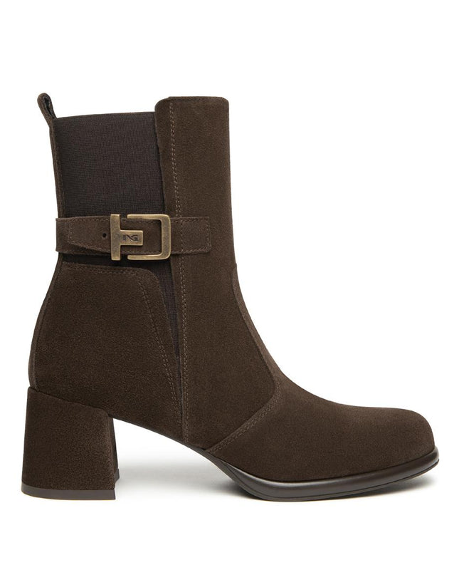 Nero Giardini Stivaletti Donna con Tacco in Camoscio Testa di Moro - MARIO SPATARELLA