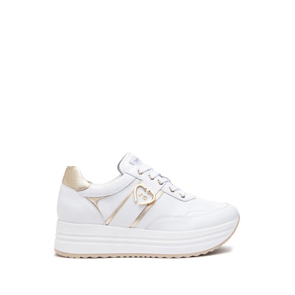 Nero Giardini Sneakers Donna Platform in Pelle Bianca E512910D BIANCO 707 Nero Giardini 