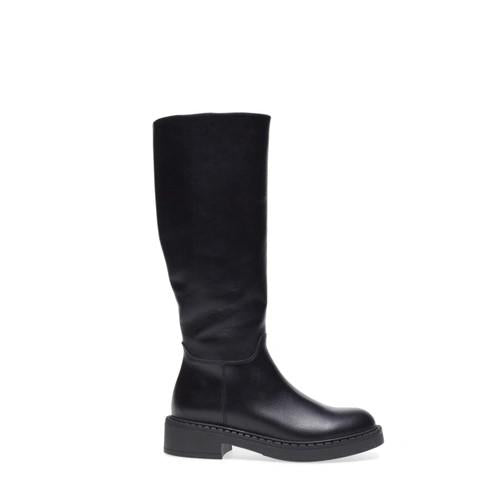 Stivali Donna in Pelle Nera 97N8 NERO Frau 