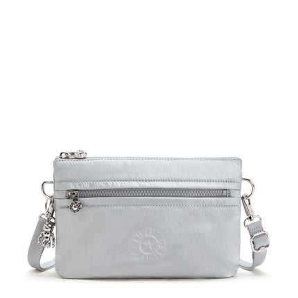 Borsetta Donna Tracolla Metallic Argento RIRI NEW BIGHT METALLIC Kipling 