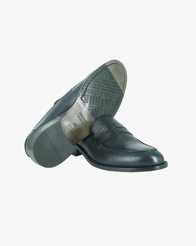 Mocassini College Uomo Fondo Cuoio Cucito PIANTA1 BLU P23 Rogal's 