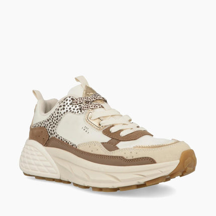 Jeep Sneakers Donna in Camoscio Multicolor Bianco Animalier - MARIO SPATARELLA