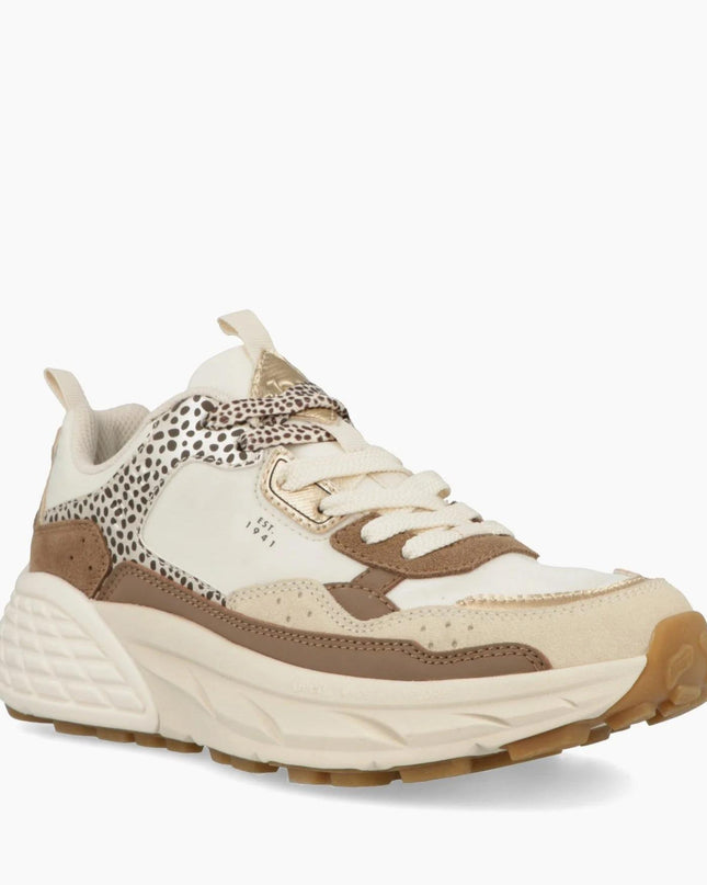 Jeep Sneakers Donna in Camoscio Multicolor Bianco Animalier - MARIO SPATARELLA