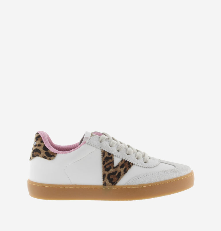 Victoria Sneakers Donna Bassa Pelle Bianco Animalier 1126204 BERLIN HIELO Victoria 