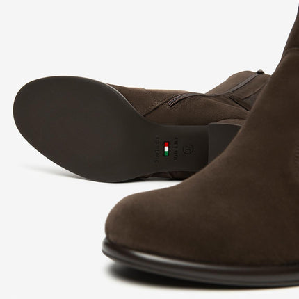 Nero Giardini Stivali Donna con Tacco in Camoscio Testa di Moro - MARIO SPATARELLA