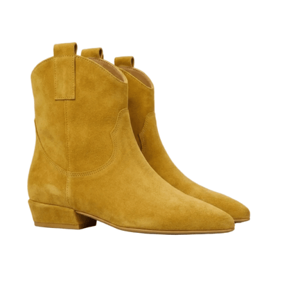 Spatarella Stivaletto Tubolare Donna in Camoscio Giallo - MARIO SPATARELLA