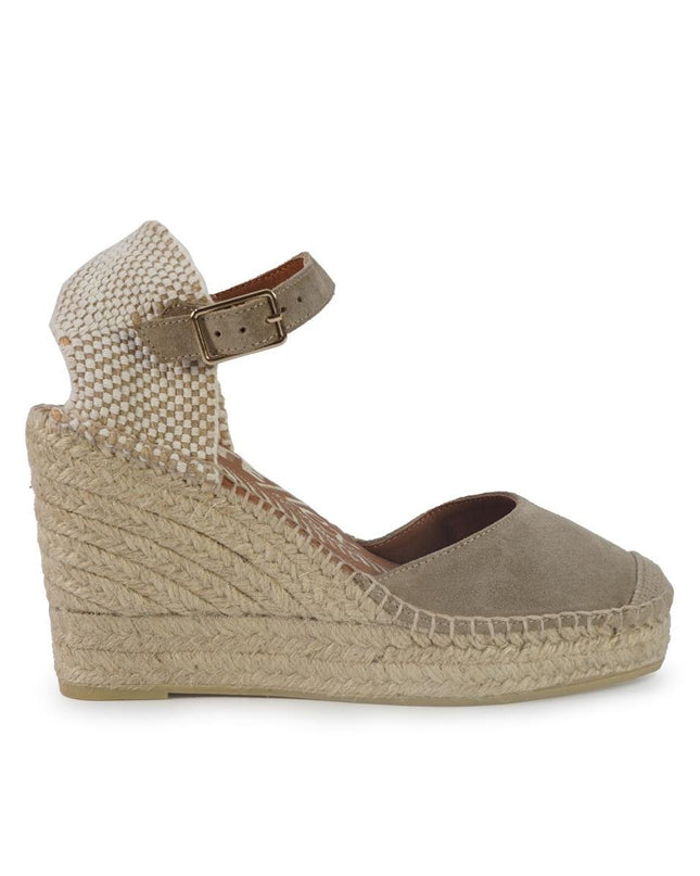Viguera Espadrillas Alpargatas Donna con Cinturino in Camoscio Desert - MARIO SPATARELLA