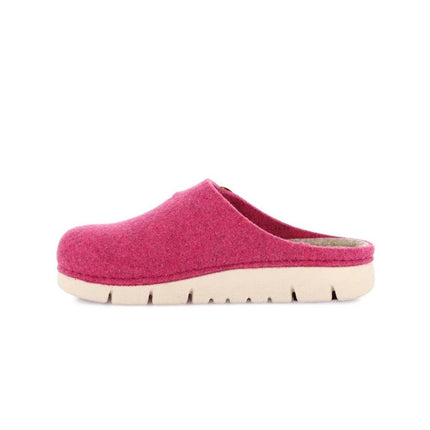 Grunland Pantofole Ciabatte Donna in Feltro di Lana Fucsia - MARIO SPATARELLA