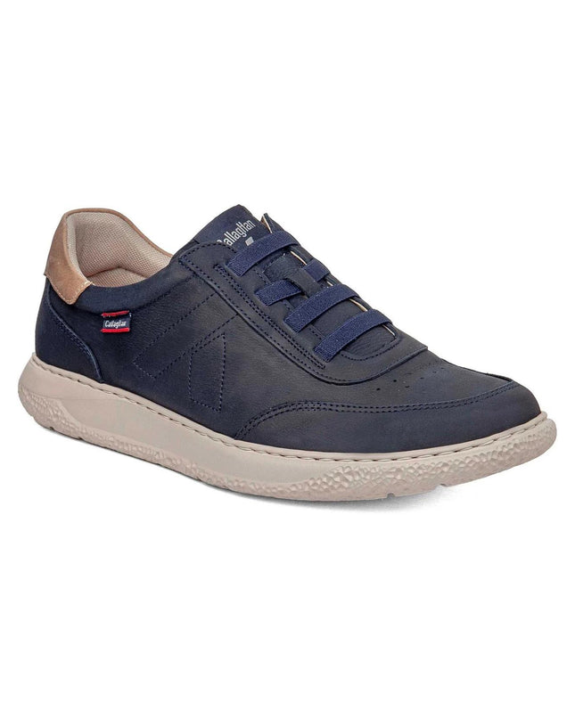 Callaghan Slipon Sneakers Uomo in Pelle Blu - MARIO SPATARELLA
