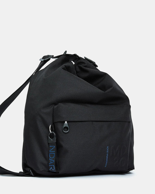 Mandarina Duck Borsa Convertibile Zaino Tessuto Nero QMT09 MD20 BLACK Mandarina Duck 
