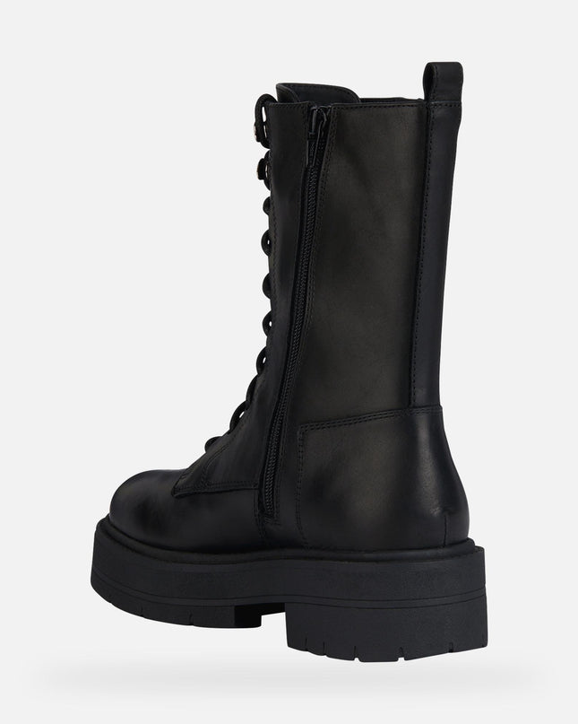 Anfibi Donna Pelle Nero D36VDJ SPHERICA BLACK Geox 