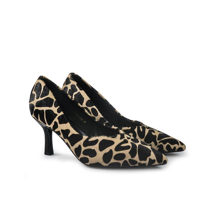 Decollete Donna a Punta Tacco a Spillo in Cavallino Animalier YA08-03M SASSO ClaudV 