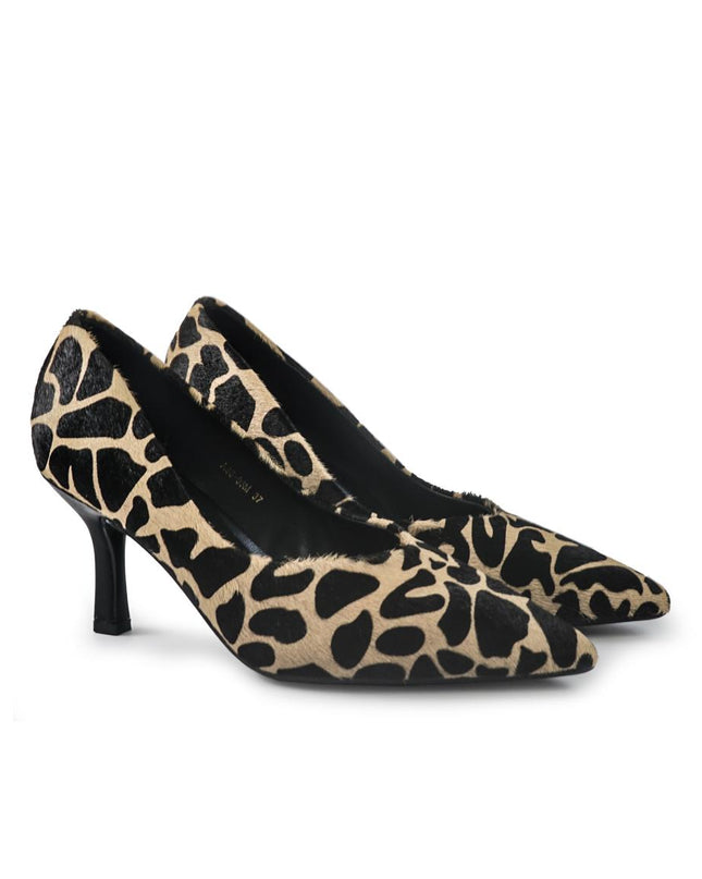 Decollete Donna a Punta Tacco a Spillo in Cavallino Animalier YA08-03M SASSO ClaudV 
