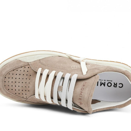 Sneakers Basket Uomo in Pelle C7D8 ALPHA BOLD SABBIA Cromier 