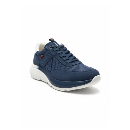 Callaghan Sneakers Algoritmo Uomo in Camoscio e Tessuto Blu - MARIO SPATARELLA