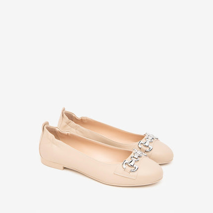 Ballerina Pelle Lino E410001D LINO 453 Nero Giardini 