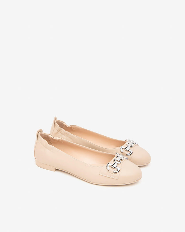 Ballerina Pelle Lino E410001D LINO 453 Nero Giardini 