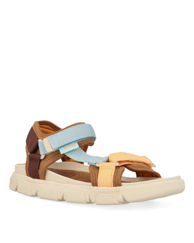 Jeep Sandali Trekking Outdoor Donna in Tessuto Sky Multicolor - MARIO SPATARELLA