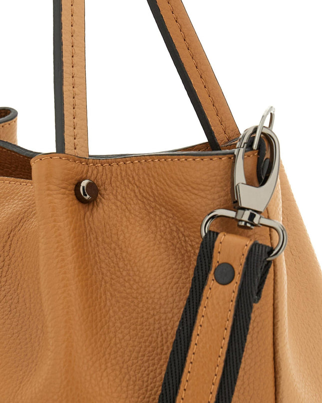 Gabs Borsa Donna Shopper in Pelle Nocciola Cuoio LILLY TG M CAMOSCIO CUOIO Gabs 