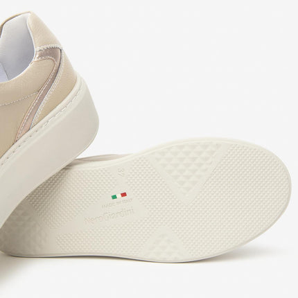 Nero Giardini Sneaker Donna con Platform in Pelle Beige - MARIO SPATARELLA