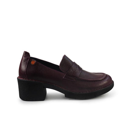 Jungla Mocassini Donna con Tacco in Pelle Viola 8127 VIOLA Jungla 