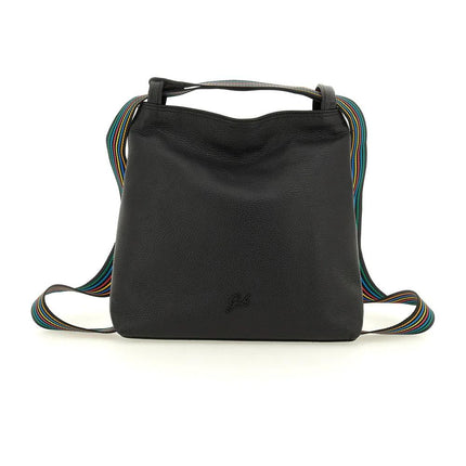 Gabs Borsa Zaino Trasformabile  in Pelle Nera DORINA TG L BLACK Gabs 