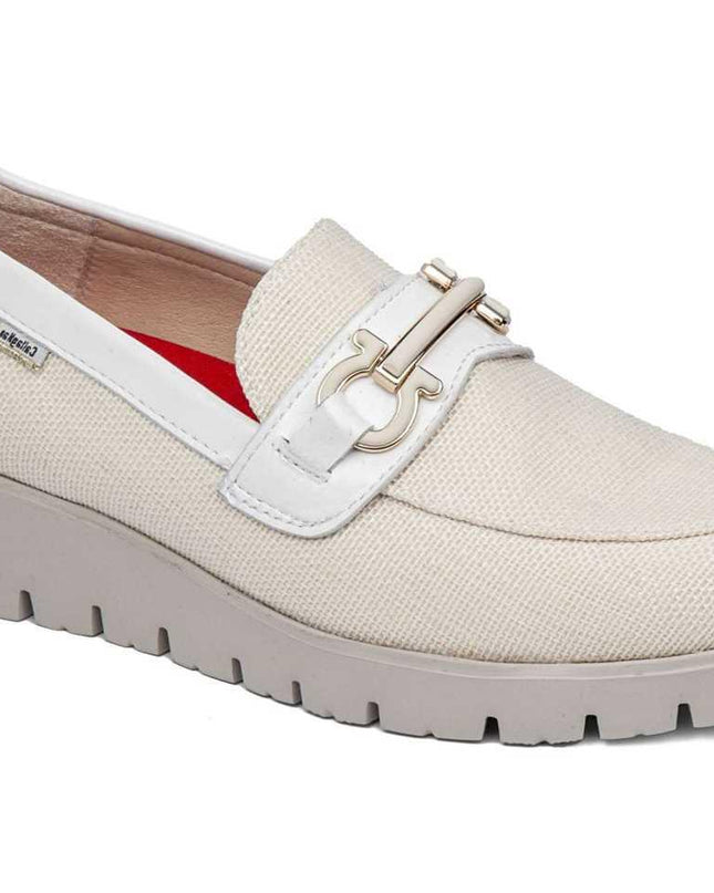 Mocassini Donna Vernice Avorio 58500 BARI MARFIL Callaghan 