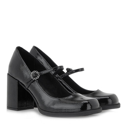 Decolletè Mary Jane Vernice Nero GEORGIA 242 BLACK Exe 
