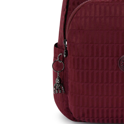 Kipling Zainetto in Tessuto Maroon DELIA EJ MAROON Kipling 