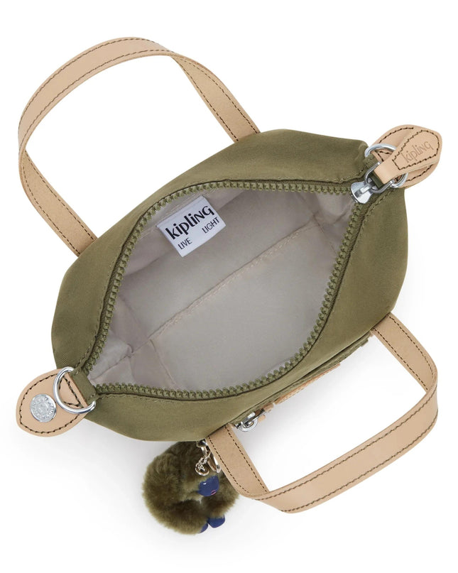 Kipling Borsa Donna a Mano con Tracolla in Tessuto Cotton Kaki BOXY ART S FC COTTON KHAKI Kipling 