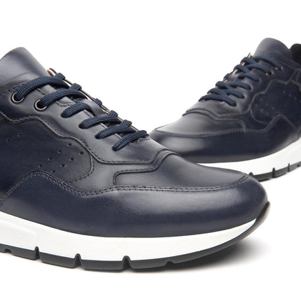 NeroGiardini Sneakers Bassa Uomo in Pelle Blu E500640U INCANTO 207 Nero Giardini 
