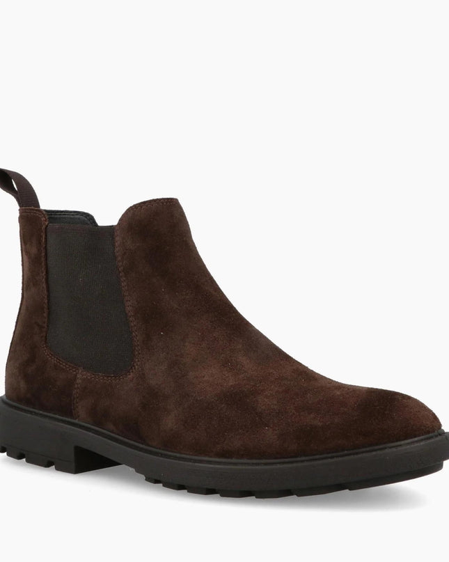 Impronte Stivaletti Chelsea Zip Uomo in Camoscio Marrone - MARIO SPATARELLA