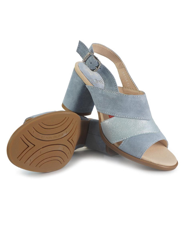Callaghan Sandali Donna con Tacco in Camoscio Azzurro Multi 34104 KENDALL MULTI Callaghan 