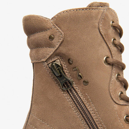 Nero Giardini Anfibi Donna con Zeppa in Camoscio Mou - MARIO SPATARELLA