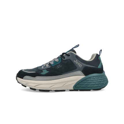 Sneakers Uomo Camoscio Multicolor Petrolio GROOVE U UJM42210A-109 Jeep Footwear 