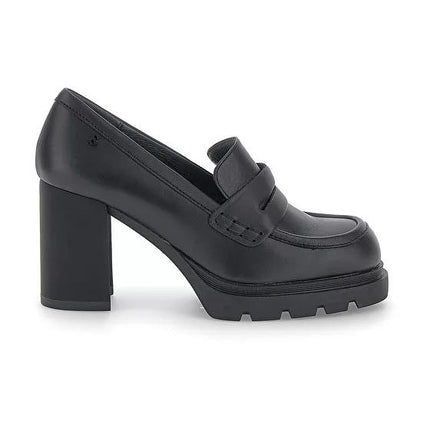 Mocassini Donna Tacco Alto in Pelle Nero OXA 7 221715 BLACK Stonefly 