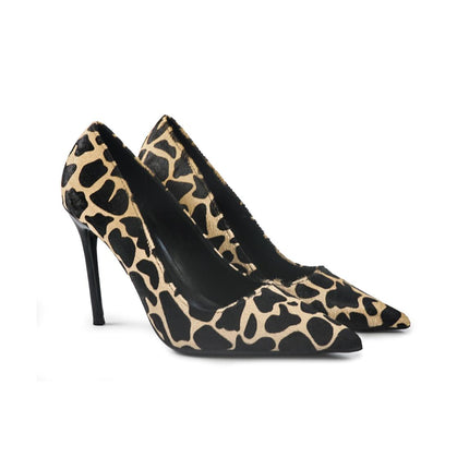 Decollete Donna a Punta Tacco a Spillo in Cavallino Animalier YA10-01M SASSO ClaudV 