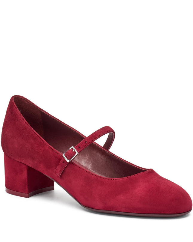 Frau Decolletè Mary Jane in Camoscio Bordo - MARIO SPATARELLA