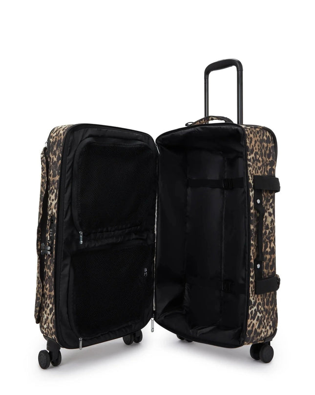 Kipling Trolley Medio Animalier Leopard 4 Ruote - MARIO SPATARELLA