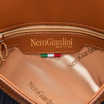 NeroGiardini Borsa Pochette Donna con Tracolla in Tessuto Jeans - MARIO SPATARELLA