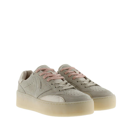 Victoria Sneakers Platform Donna in Camoscio beige 1265100 TURIN BEIGE Victoria 