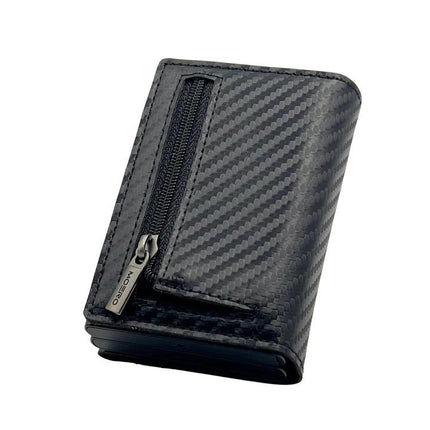 Moero Pro Dual Carbon Black Zip Portafoglio Slim - MARIO SPATARELLA