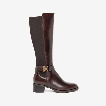 Stivali Donna Elastico Polpaccio Pelle Moro I411750D MORO 300 Nero Giardini 